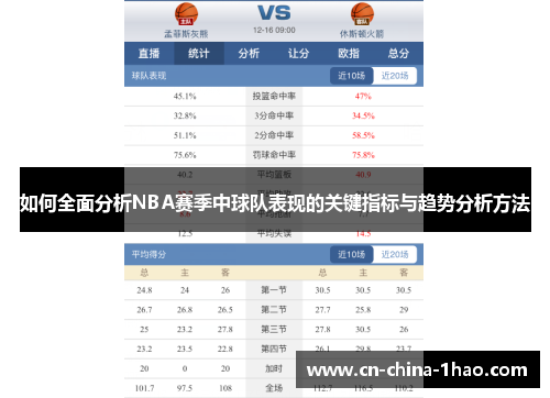 如何全面分析NBA赛季中球队表现的关键指标与趋势分析方法