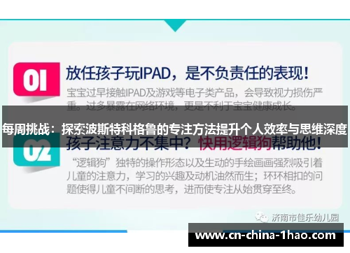 每周挑战：探索波斯特科格鲁的专注方法提升个人效率与思维深度