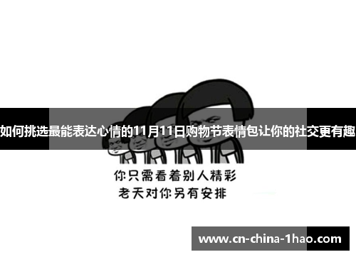如何挑选最能表达心情的11月11日购物节表情包让你的社交更有趣